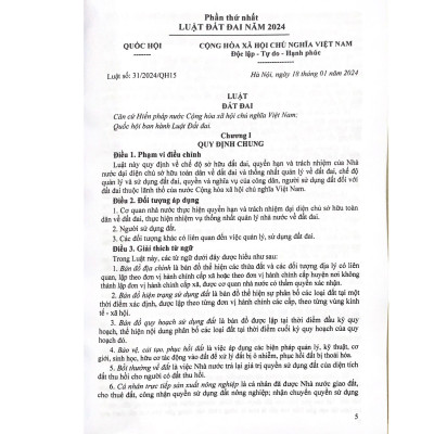Luật Đất Đai hệ thống các văn bản quy định chi tiết thi hành