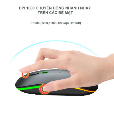 Chuột Không Dây Sạc Pin HXSJ M402 - Hàng chính hãng