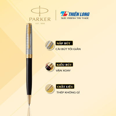 Bút bi cao cấp Parker SON X-Metal - Thép không gỉ