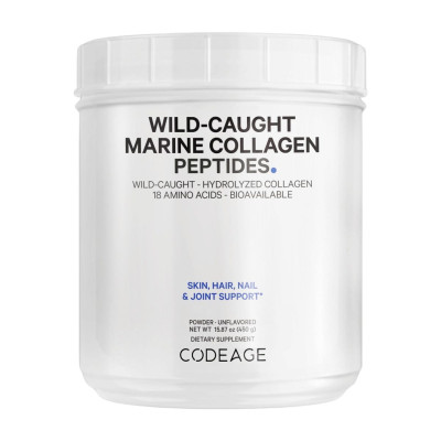 Codeage Marine Collagen Peptides Bột Uống Bổ Sung Collagen Tuýp I và III Hộp 450g - Nhập Khẩu Chính Ngạch Có Tem Phụ Tiếng Việt, Tem Chống Hàng Giả, Tin Nhắn Xác Thực
