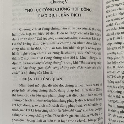 Bình Luận Luật Công Chứng Năm 2014 