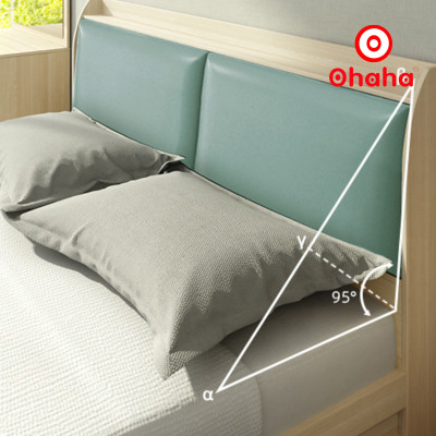 [Miễn phí vận chuyển & lắp đặt] Giường ngủ thông minh cao cấp bọc nệm đầu giường có hộc kéo gỗ công nghiệp Ohaha - GN016