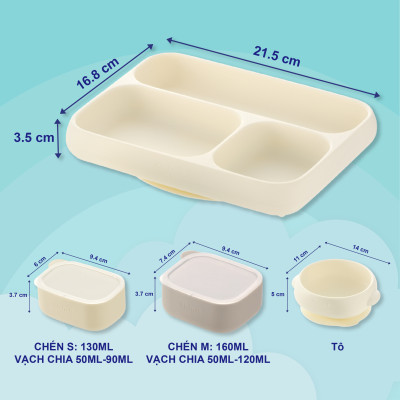 Đồ dùng ăn dặm RICHELL Nhật chất liệu Platinum Silicone | Baby