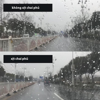 Phụ kiện ô tô Dung dịch Nano Chống Bám đọng nước mưa trên Kính ô tô công nghệ Nhât Bản 120 mL