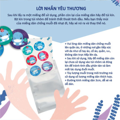 SET MIẾNG DÁN TINH DẦU CHỐNG MUỖI CHO BÉ KUKU KU1125 ( 12 MIẾNG )