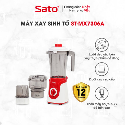 Máy xay sinh tố đa năng SATO MX7306A - Hàng chính hãng