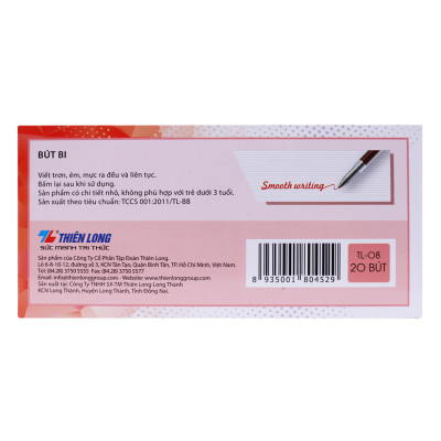 Hộp 20 cây bút bi bấm Thiên Long - TL08