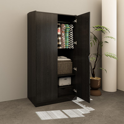 [Happy Home Furniture] WINNI, Tủ quần áo 2 cánh mở, 90cm x 54cm x 180cm ( DxRxC), TCM_156