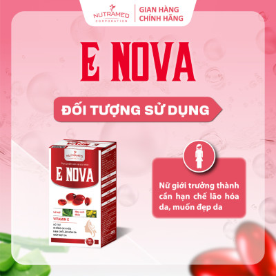 Viên uống ENova hỗ trợ ngăn ngừa lão hóa da, giữ làn da luôn tươi trẻ (60 viên) - Nutramed