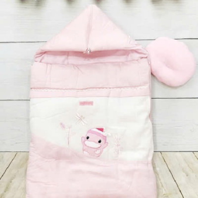 TÚI NGỦ CHO BÉ TỪ SƠ SINH KUKU - KU2038 ( MÀU HỒNG )