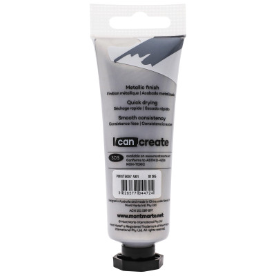Màu Acrylic Metallic Mont Marte Tuýp 50ml (Màu ánh nhũ kim loại) - Metallic Acrylic Paint Premium 50ml (1.7 US fl.oz) Tube