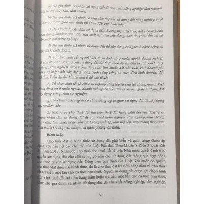  Bình Luận Khoa Học Luật Đất Đai (Năm 2013)