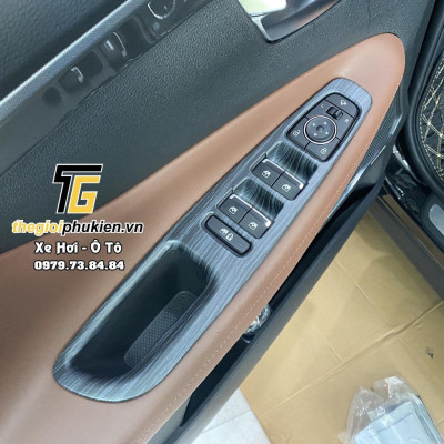Ốp chống xước nội thất vân đá Hyundai Santafe 2021 Cao cấp
