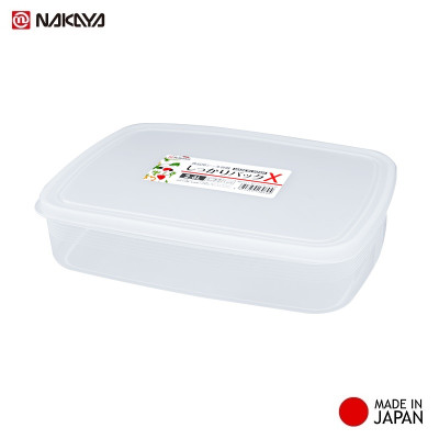 Hộp bảo quản thực phẩm hình chữ nhật dung tích 2.6 L Nakaya - Hàng nội địa Nhật Bản.