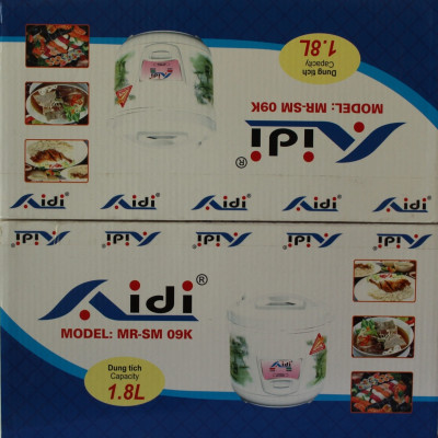 Nồi Cơm Điện Tự Động Nắp Gài Aidi MR-SM 09K (1,8 lít) - Màu Ngẫu Nhiên - Chính Hãng