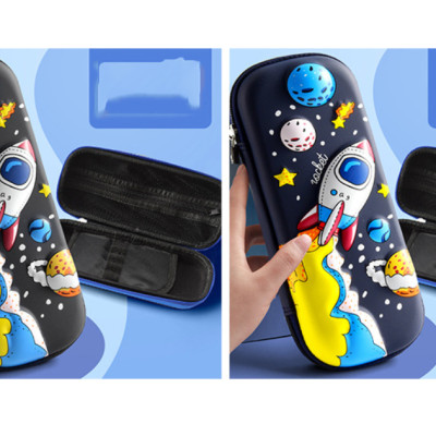 Hộp Bút Chì Bé Trai Và Bé Gái Phim Hoạt Hình Người Phi Hành Gia đa năng cao cấp