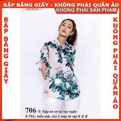 Rập giấy A0 mã 706 (BẢN VẼ) rập áo sơ mi