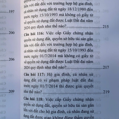200 câu hỏi và trả lời về Luật Đất đai năm 2024