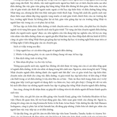 TIẾNG NHẬT CHUYÊN NGÀNH ĐIỀU DƯỠNG DÀNH CHO NGƯỜI MỚI BẮT ĐẦU - TỪ VỰNG CƠ BẢN (Bản Dịch 2 Thứ Tiếng: English & Tiếng Việt)