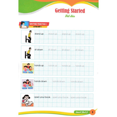 Sách - Em Luyện Viết Tiếng Anh Và Nhớ Từ Vựng - Smart Start 3 (Bám Sát SGK I-Learn Smart Start 3)HA