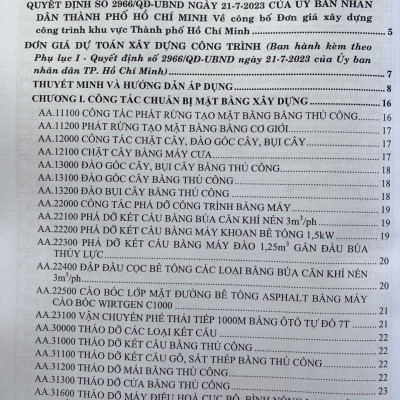 Đơn Giá Dự Toán Xây Dựng Công Trình ( Tập 1 ) 
