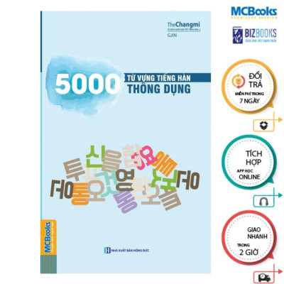 Sách - Tự Học Tiếng Hàn Dành Cho Người Mới Bắt Đầu + 5000 Từ Vựng Tiếng Hàn Thông Dụng - Combo 2 Cuốn - MCBooks