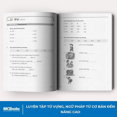 Sách - Giáo Trình Tiếng Hàn Tổng Hợp Cao Cấp 6 - Bản Đen Trắng - MCBooks