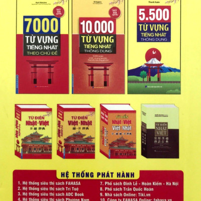 5500 Từ Vựng Tiếng Nhật Thông Dụng