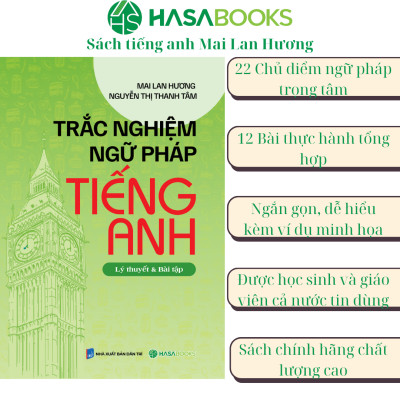 Combo 2 Cuốn Ngữ Pháp Tiếng Anh Dành Cho Học Sinh +Trắc Nghiệm Ngữ Pháp Tiếng Anh