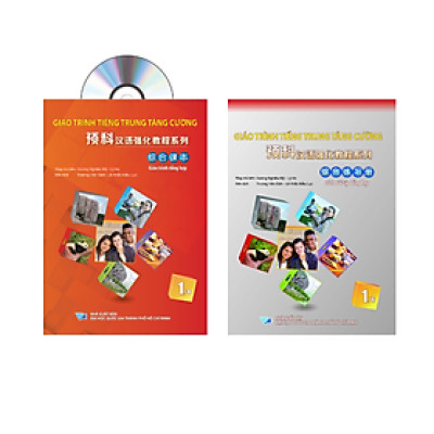 Sách - Combo: Giáo Trình Tiếng Trung Tăng Cường- kèm Bài tập tổng hợp Tập 1+DVD tài liệu
