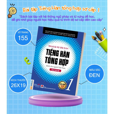 Sách - Tiếng Hàn Tổng Hợp Dành Cho Người Việt Nam - Sách Bài Tập Sơ Cấp 1 - MCBooks