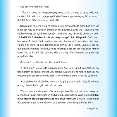 Giải Thích Chuyên Sâu - Bài Tập Nâng Cao Ngữ Pháp Tiếng Anh Theo Chủ Đề (MGB)