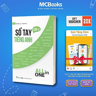 Sách - Sổ Tay Tiếng Anh Cấp 3 - All In One - MCBooks