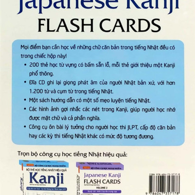 Sách - Bộ Thẻ Học Tiếng Nhật Hiệu Quả Kanji
