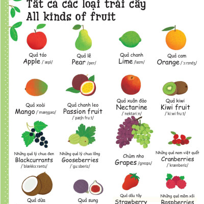 Cuốn Sách Từ Vựng Đầu Tiên Của Tôi - My First Word Book- Thức Ăn - Food