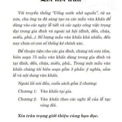 Tập Văn Cúng Gia Tiên (Văn Khấn Nôm Tại Nhà) (Tái Bản)