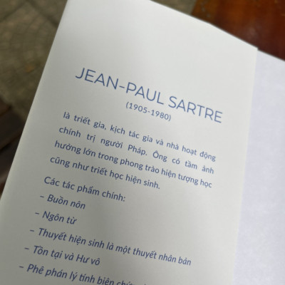 TÍNH SIÊU VIỆT CỦA TỰ NGÃ - Phác Thảo Một Mô Tả Hiện Tượng Học – Jean - Paul Sartre – Nhã Nam – NXB Thế Giới