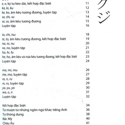 Tự Học Viết Tiếng Nhật Căn Bản Katakana - FN