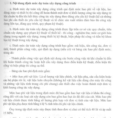 Định Mức Dự Toán Sửa Chữa Và Bảo Dưỡng Công Trình Xây Dựng