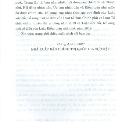 Giáo Trình Luật Hiến Pháp Việt Nam (Tái bản có chỉnh sửa, bổ sung)
