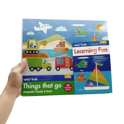 Whiz Kids Magnetic Puzzle And Book - Things That Go