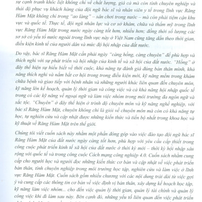 Phát Triển Cá Nhân Và Tính Chuyên Nghiệp Trong Nha Khoa (Sách Dùng Cho Sinh Viên Răng Hàm Mặt)