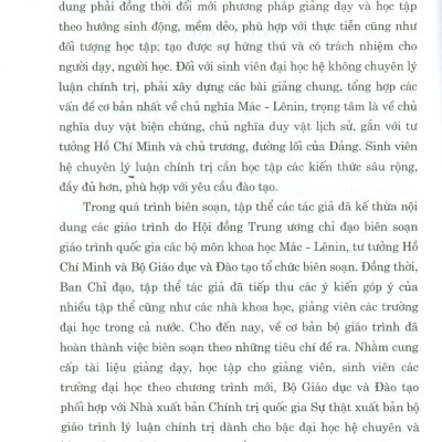 Combo 3 cuốn Giáo Trình Lịch Sử Đảng Cộng Sản Việt Nam + Giáo Trình Chủ Nghĩa Xã Hội Khoa Học +Giáo Trình Tư Tưởng Hồ Chí Minh (Dành Cho Bậc Đại Học Hệ Không Chuyên Lý Luận Chính Trị) - Bộ mới năm 2021