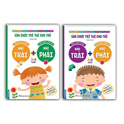Sách - Sân Chơi Trí Tuệ Cho Trẻ 3 - 4 Tuổi - Não Trái + Não Phải - Combo 2 Tập - Minh Thắng