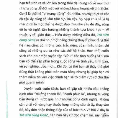 Sách - Trà Sữa Cùng Gen Z