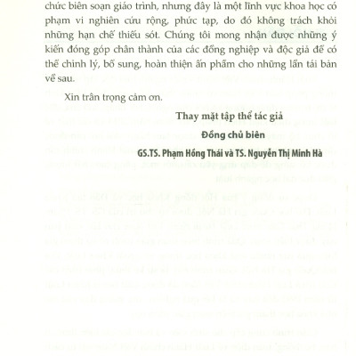 Giáo Trình Luật Hành Chính Việt Nam - GS. TS. Phạm Hồng Thái, TS. Nguyễn Minh Hà - Tái bản - (bìa mềm)