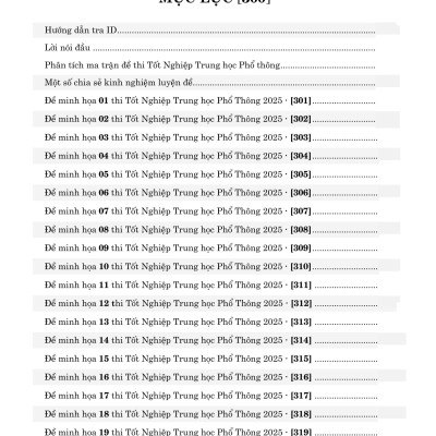 Sách - 50 Đề Minh Họa Tốt Nghiệp THPT 2025 - Môn Hóa Học
