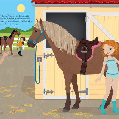 Sticker Dolly Dressing At the Stables