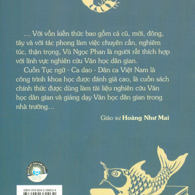 Tục Ngữ - Ca Dao - Dân Ca Việt Nam - Tập 1 (Tái bản 2024) - Vũ Ngọc Phan