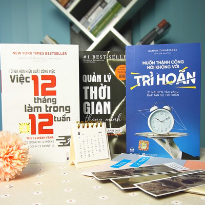 Sách Quản Lý Thời Gian Thông Minh, Muốn Thành Công Nói Không Với Trì Hoãn và Tối Đa Hóa Hiệu Suất Công Việc - Việc 12 Tháng Làm Trong 12 Tuần